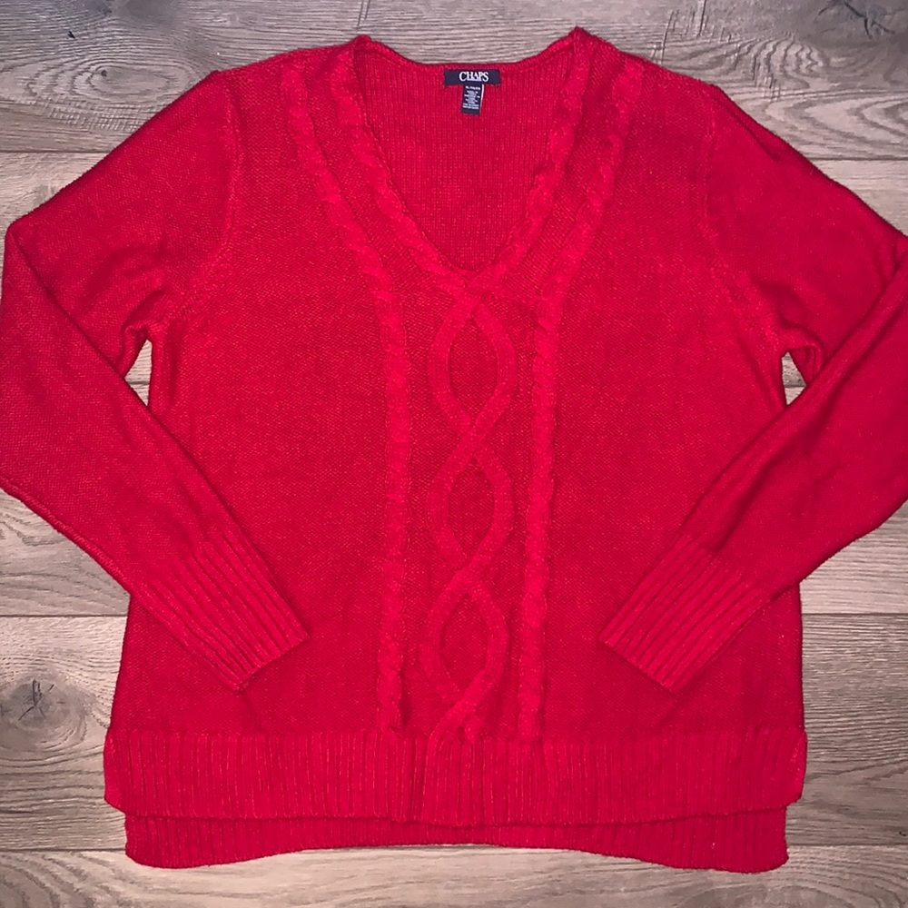 Women’s Red Chaps Sweater XL